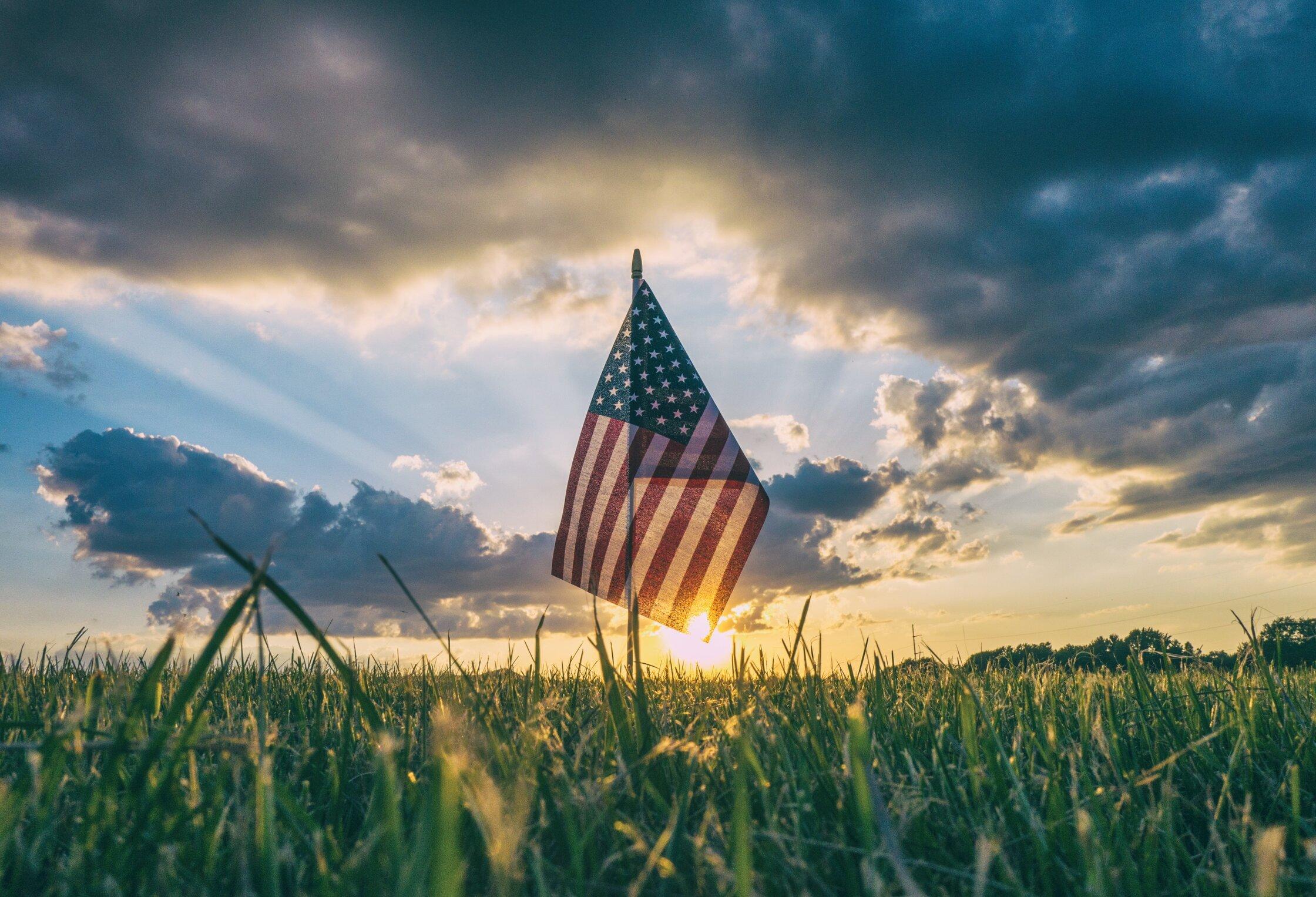 United-States-flag-Biden-fall